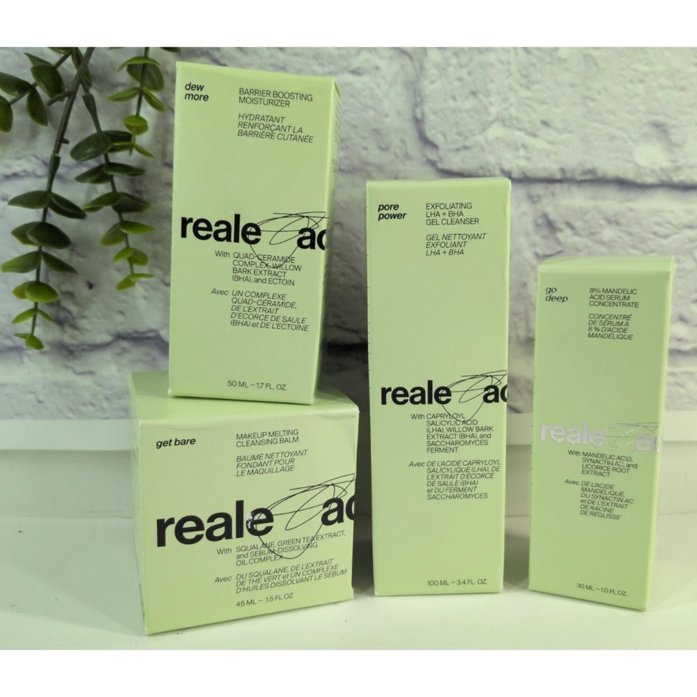 NIB LOT 4!🌿Reale Actives Get Bare Pore Power Dew More Go Deep Skincare Serum